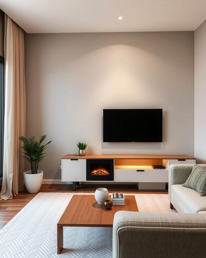 Minimalist Electric Fireplaces for Compact Spaces - 25 Small Living Room Fireplace Ideas