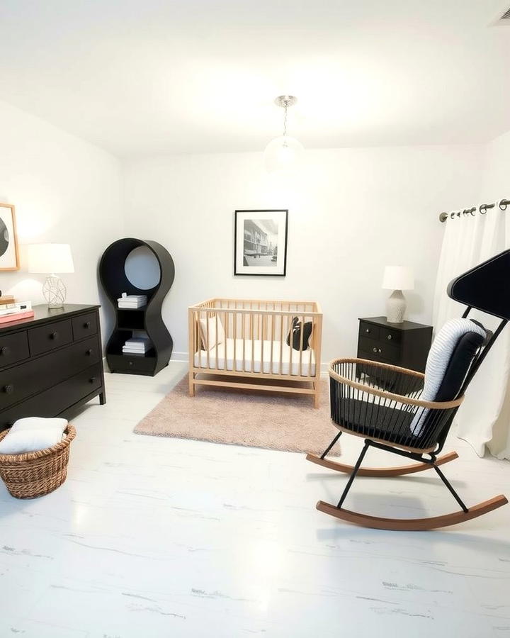 Minimalist Furniture - 30 Black and White Nursery Ideas