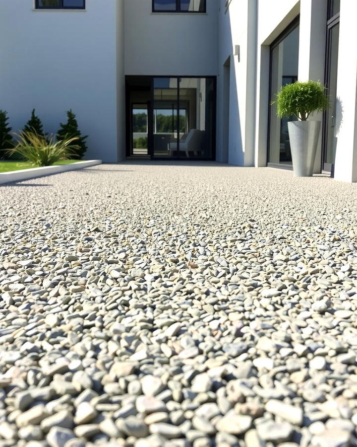 Minimalist Pea Gravel Walkway - 25 Pea Gravel Walkway Ideas