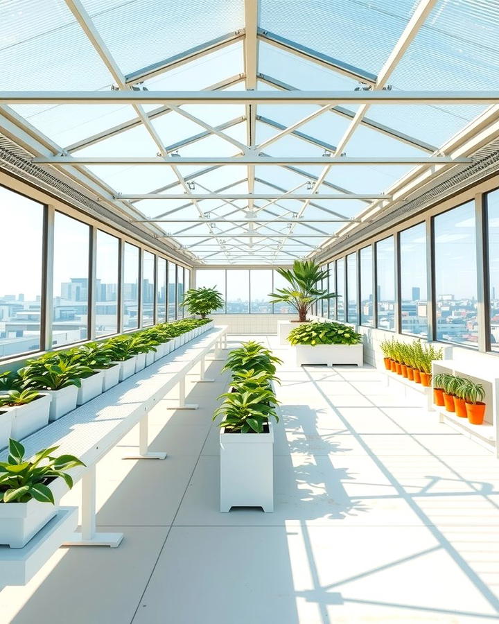 Minimalist Rooftop Greenhouse Design - 25 Rooftop Greenhouse Ideas