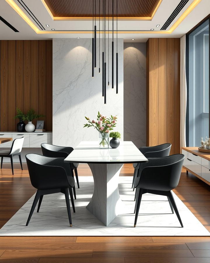 Minimalist Sculptural Furniture - 25 Modern Dining Room Ideas