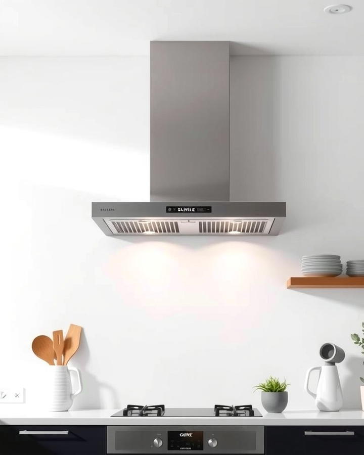 Minimalist Slimline Range Hood - 25 Range Hood Ideas