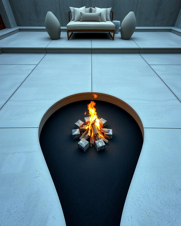 Minimalist Sunken Fire Pit - 25 Sunken Fire Pit Ideas