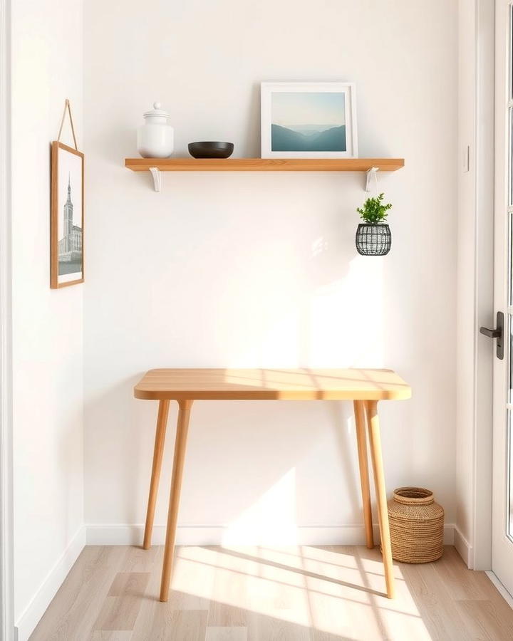 Minimalist Wall Table - 25 Small Kitchen Table Ideas