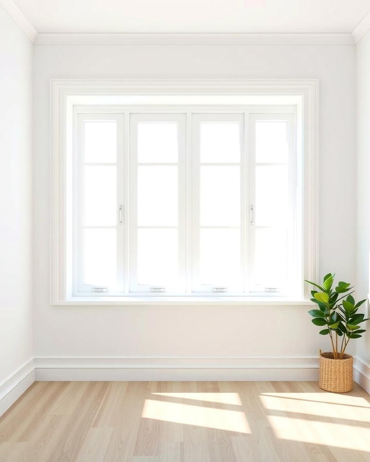 Minimalist White Trim for a Clean Look - 30 Modern Window Trim Ideas