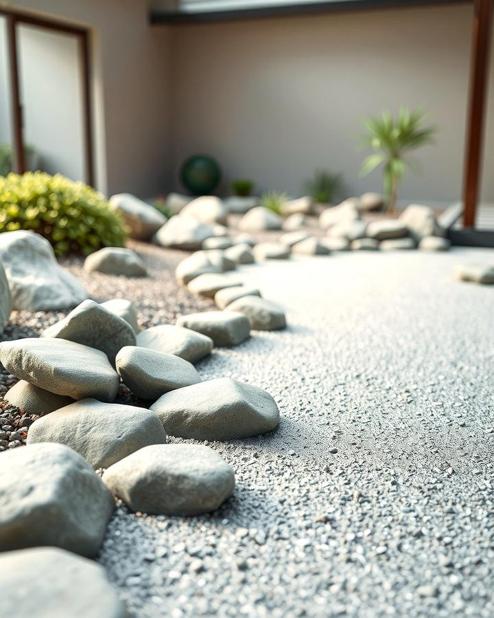 Minimalist Zen Garden Edging - 25 River Rock Edging Ideas