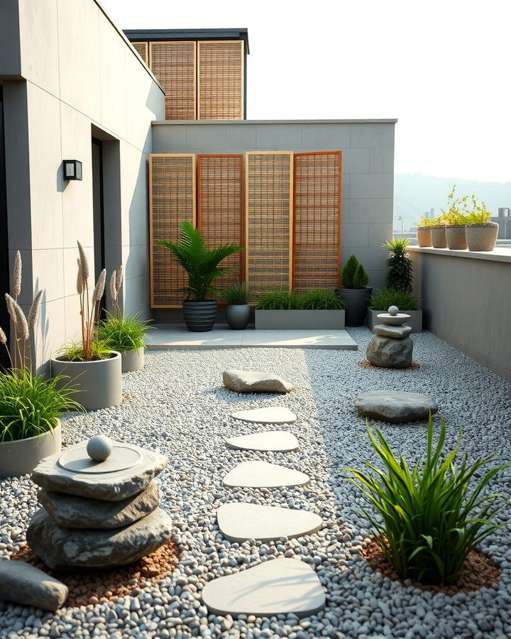 Minimalist Zen Gardens - 25 Rooftop Garden Ideas