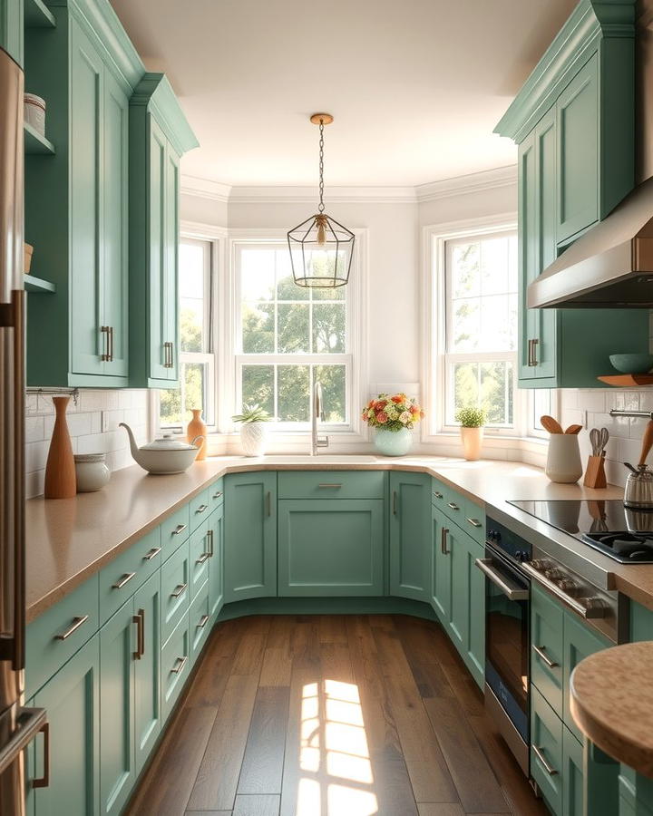 Mint Cabinet Makeover - 25 Mint Kitchen Decor Ideas