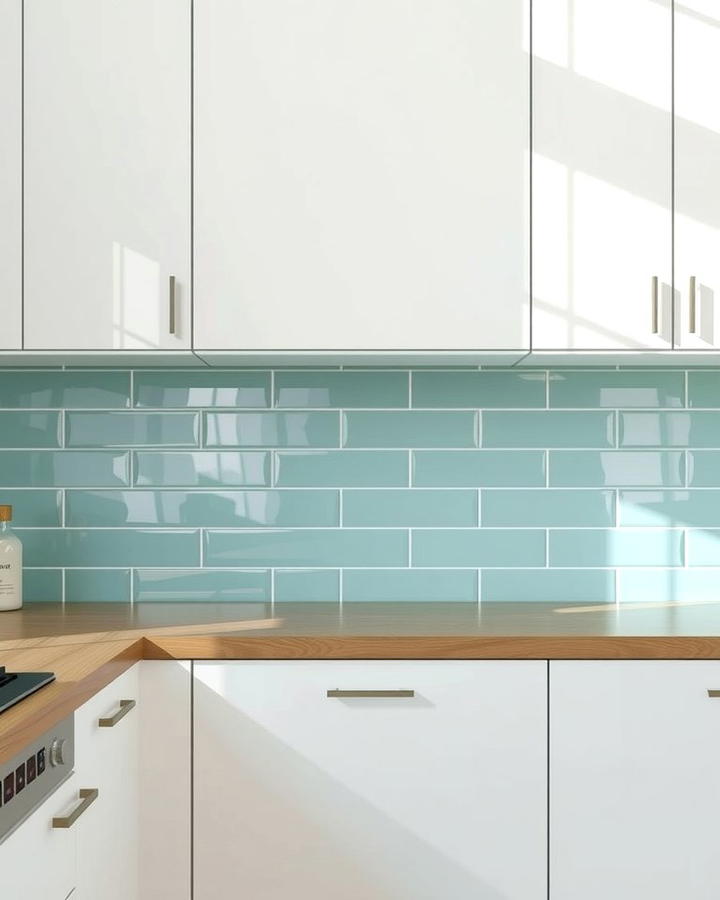 Mint Colored Backsplash Tiles - 25 Mint Kitchen Decor Ideas