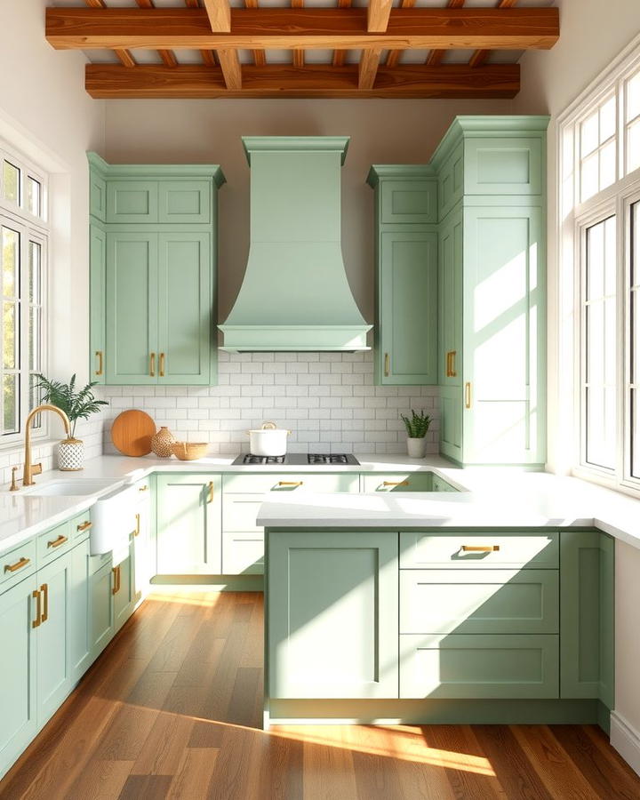 Mint Green Cabinets for a Fresh Look - 30 Mint Green Kitchen Ideas