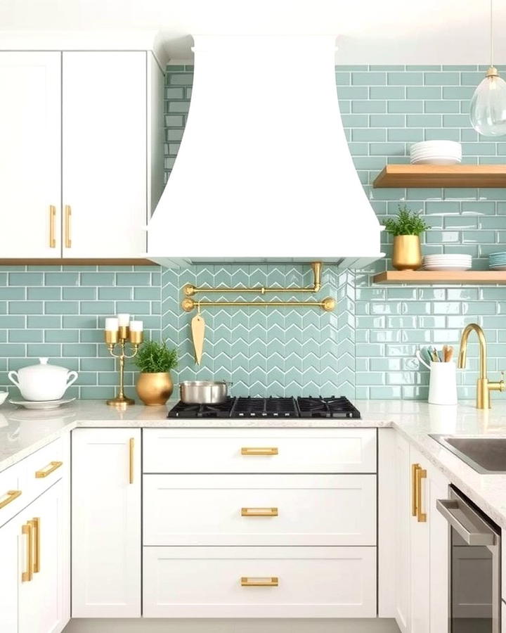 Mint Green Tiles for a Chic Finish - 30 Mint Green Kitchen Ideas