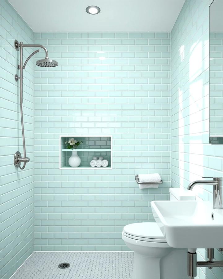 Mint Green Tiles for a Fresh Feel - 30 Green Tile Bathroom Ideas