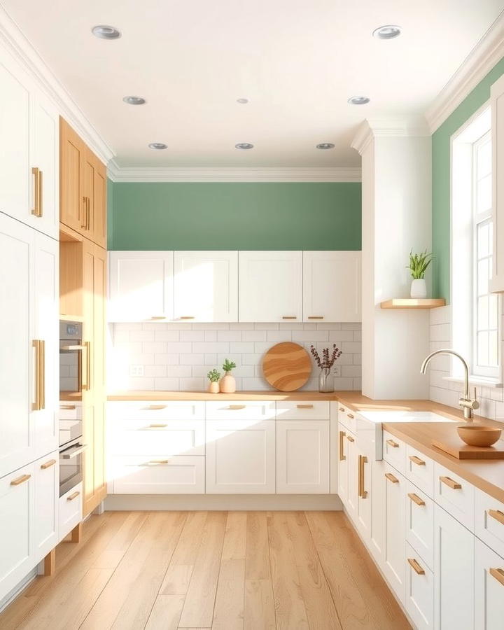 Mint Green Walls for a Soft Backdrop - 30 Mint Green Kitchen Ideas