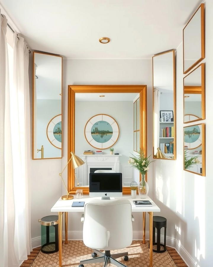 Mirror Placement - 30 Home Office Ideas for Her