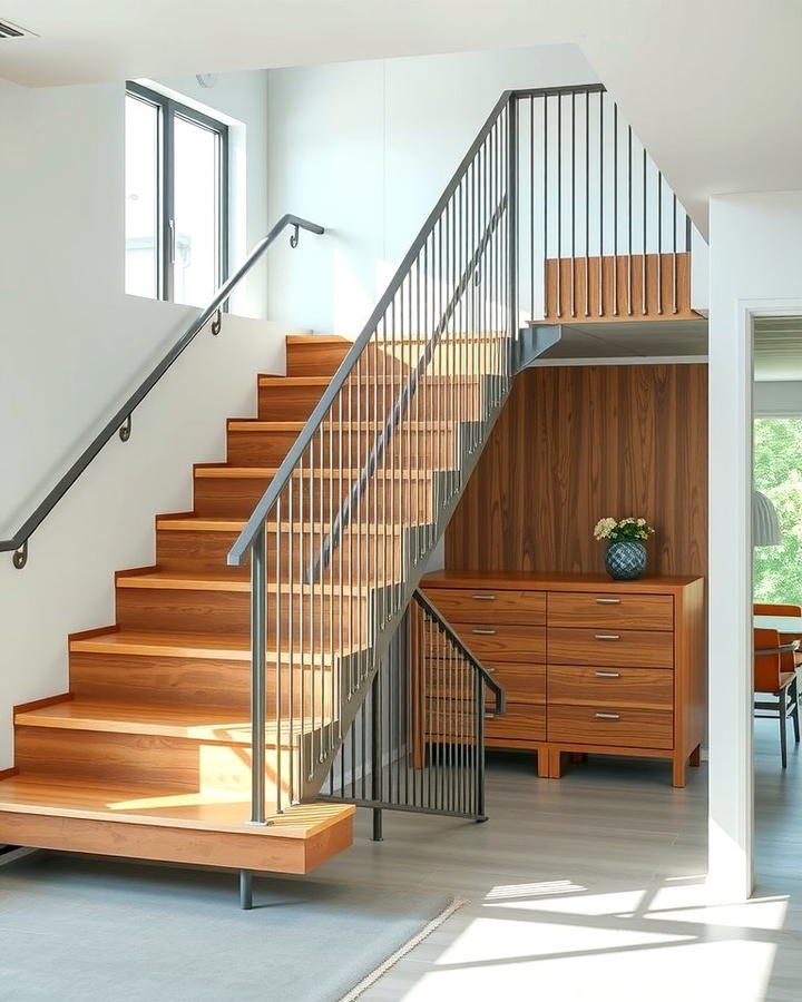 Mix and Match Materials - 30 Open Staircase Ideas