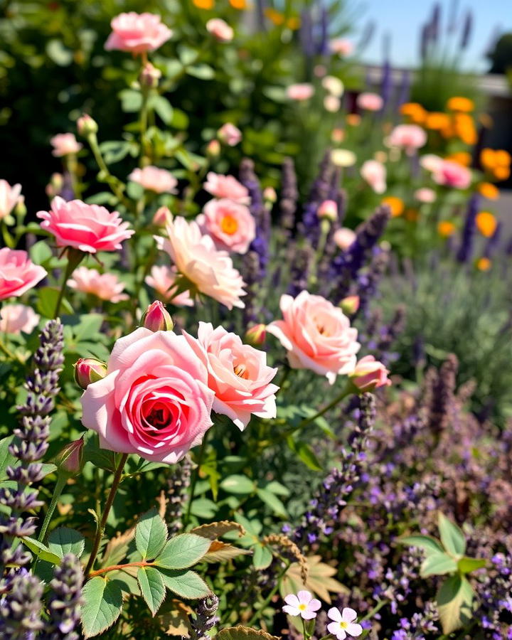 Mixed Borders with Roses and Perennials - 25 Rose Garden Ideas