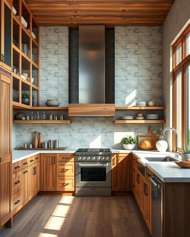 Mixed Material Finishes - 25 Transitional Kitchen Ideas