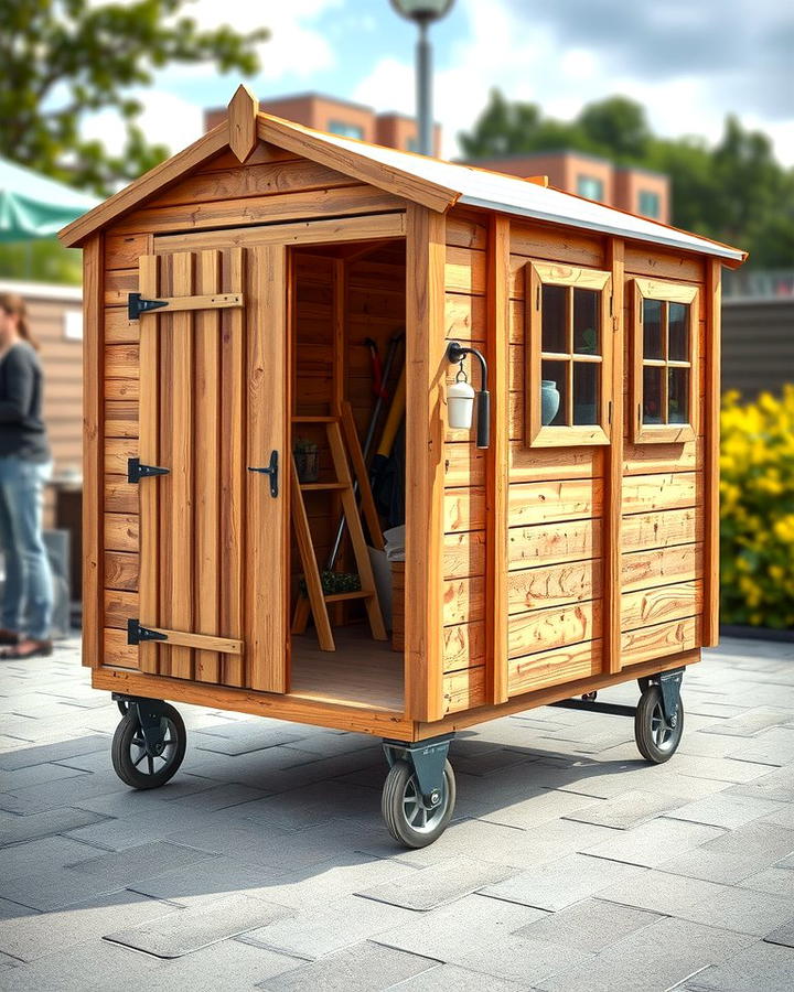 Mobile Wooden Shed - 25 wood shed ideas