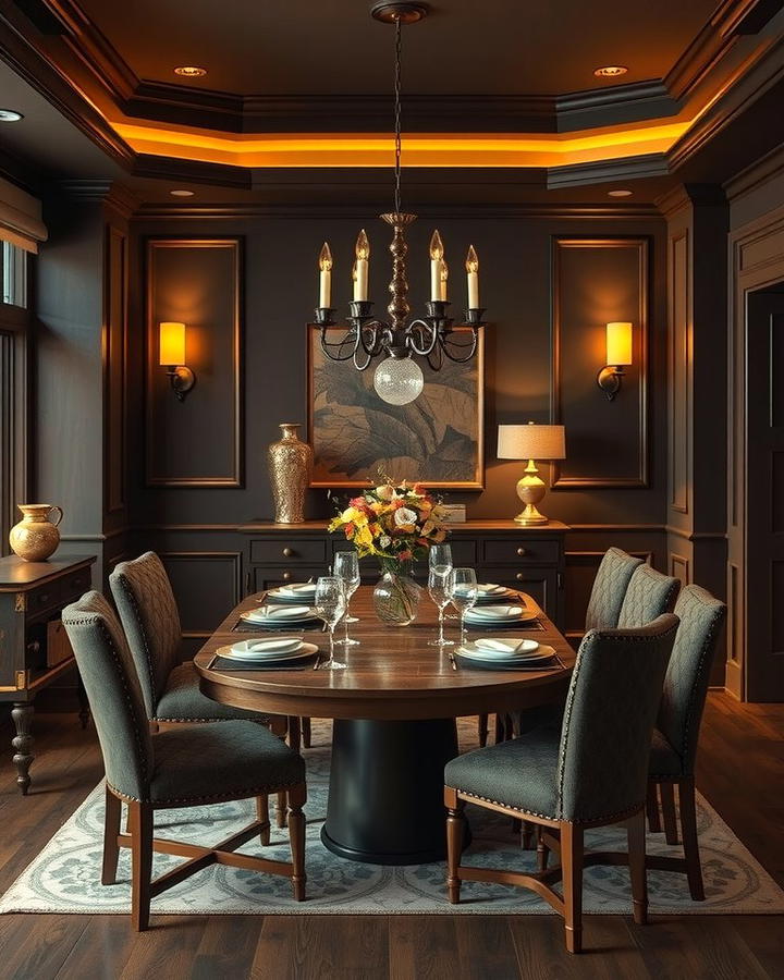 Mocha Brown Dining Room - 25 Monochromatic Color Schemes for Rooms