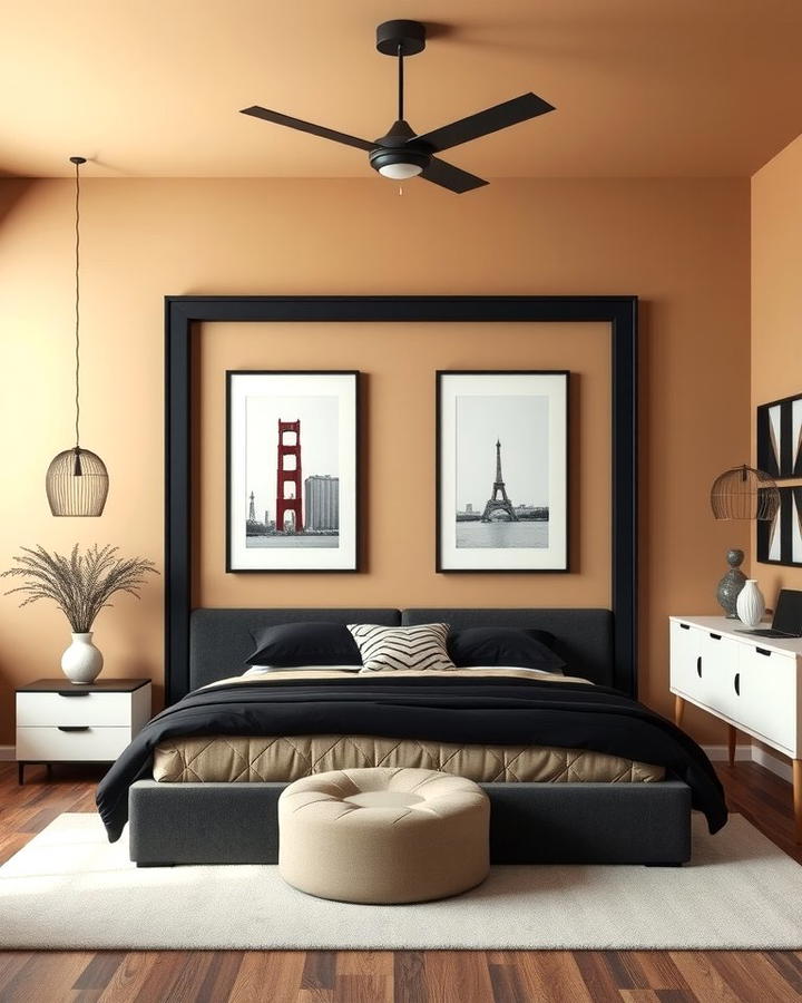 Modern Chic with Black Accents - 25 Tan Bedroom Ideas