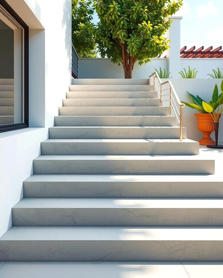 Modern Concrete Steps - 25 Patio Steps Ideas