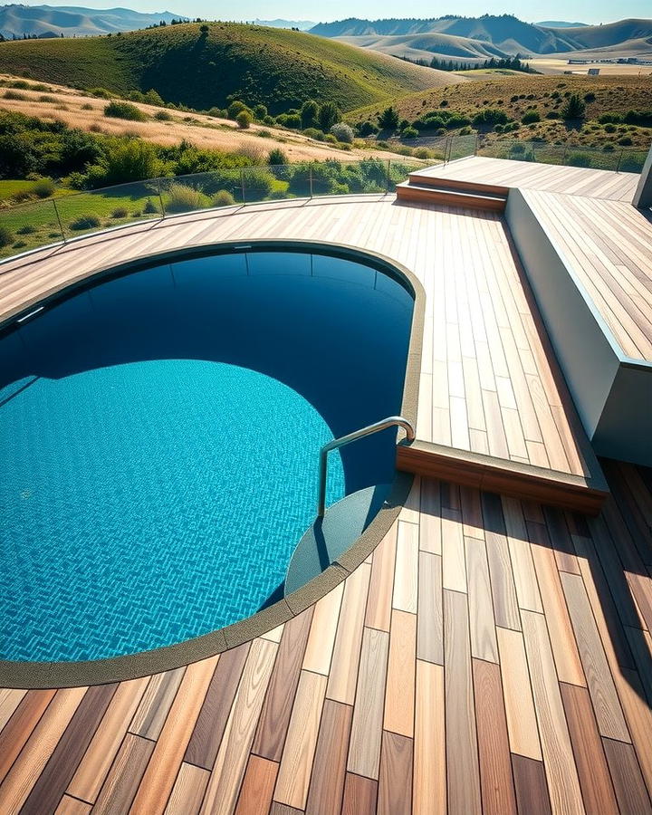 Modern Deck Integration - 25 Semi Inground Pool Ideas