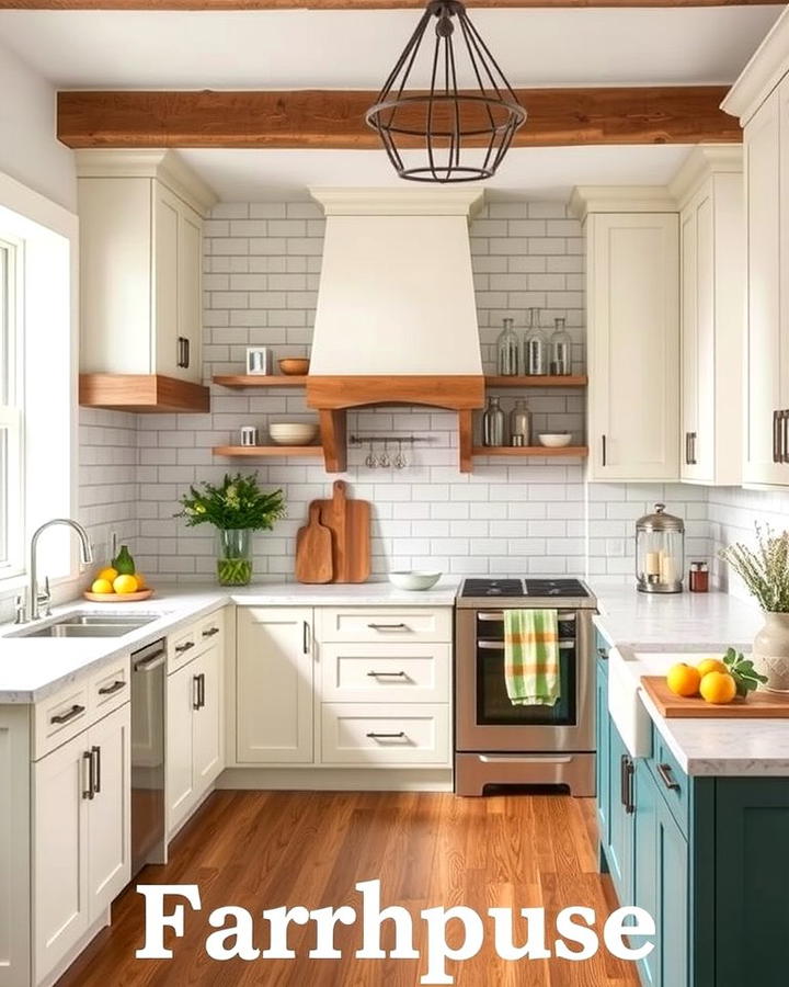 Modern Farmhouse Appeal - 25 Off-white Kitchen Cabinets