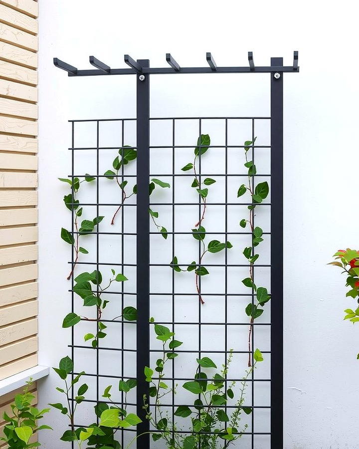 Modern Metal Trellis - 25 Trellis Ideas