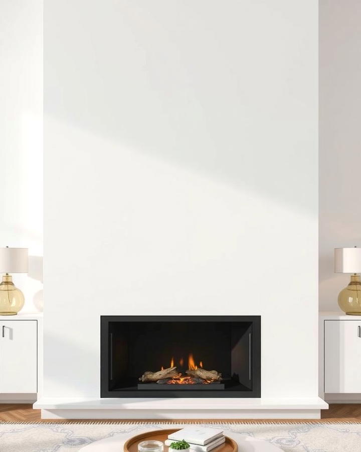 Modern Minimalism - 25 White Fireplace Ideas