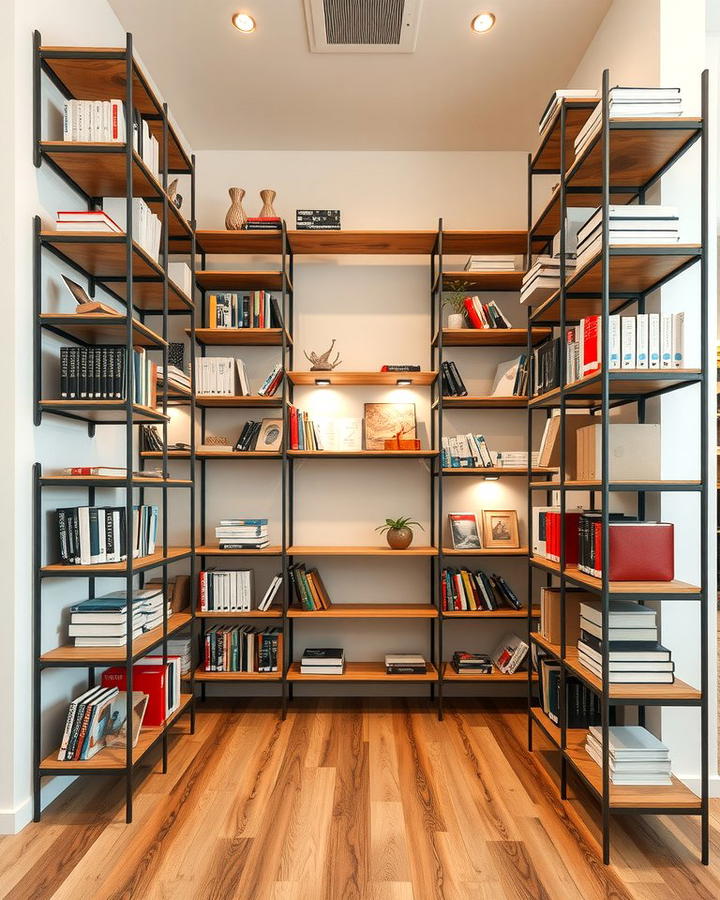 Modular Shelving Units for Flexibility - 25 Office Shelving Ideas