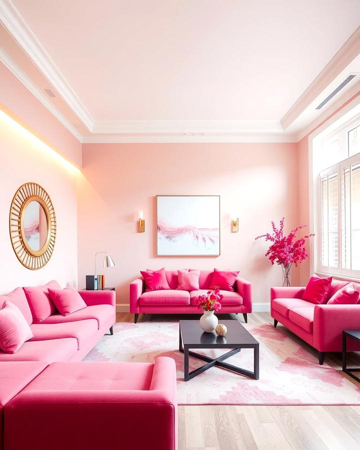 Monochromatic Pink Rooms for a Cohesive Style - 25 Pink Room Ideas