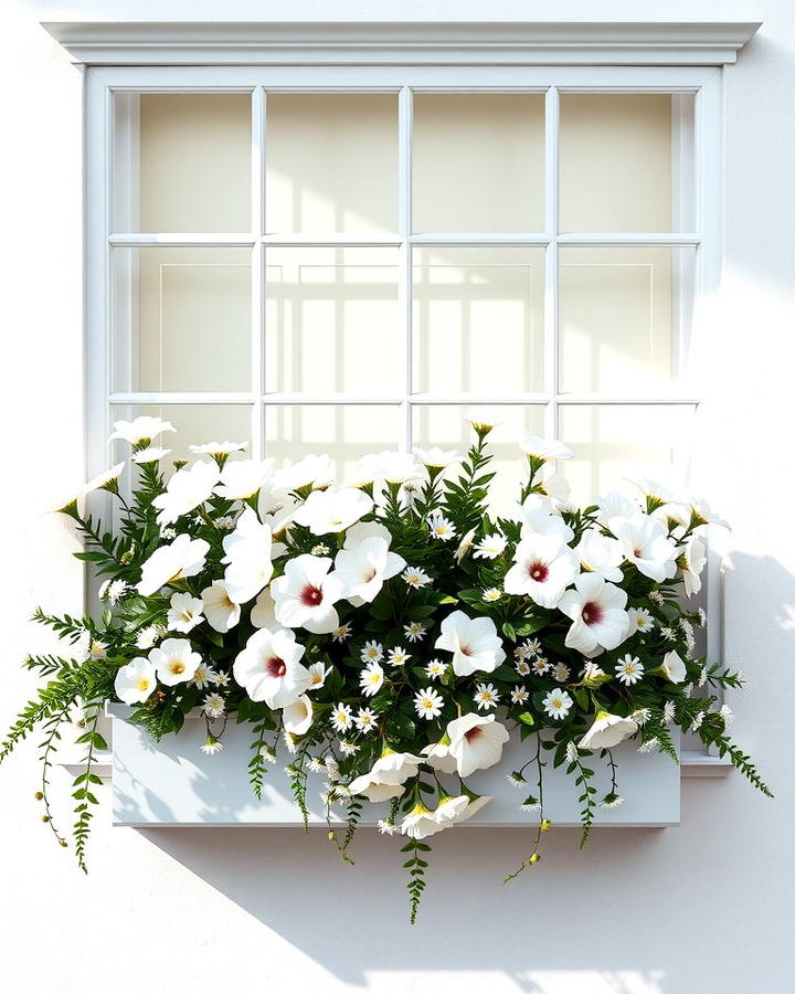 Monochromatic Plant Themes - 25 window box ideas