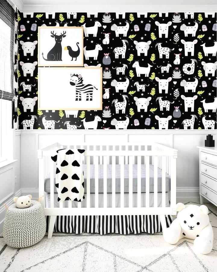 Monochrome Animal Prints - 30 Black and White Nursery Ideas