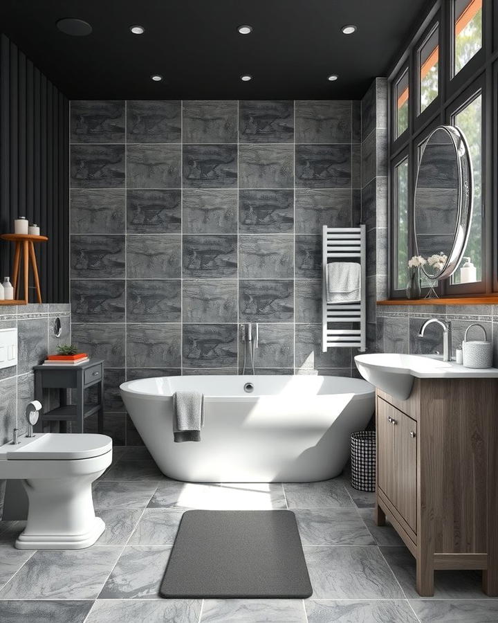 Monochrome Color Schemes - 25 Scandinavian Bathroom Ideas