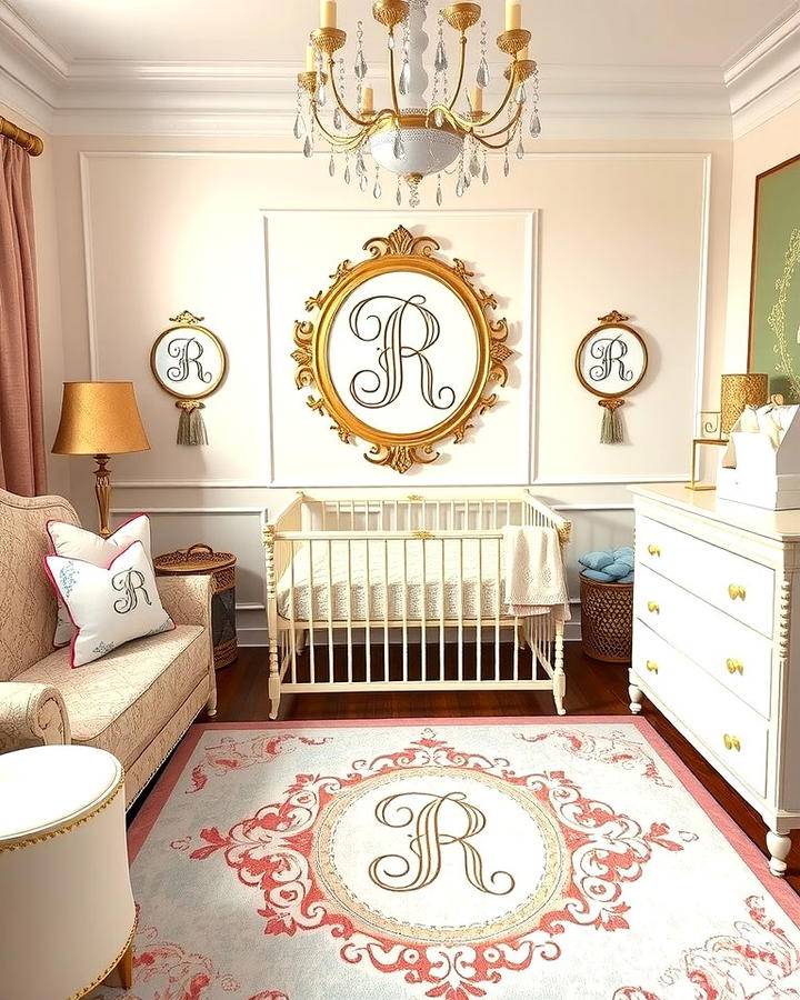 Monogrammed Decor - 25 Princess Nursery Ideas