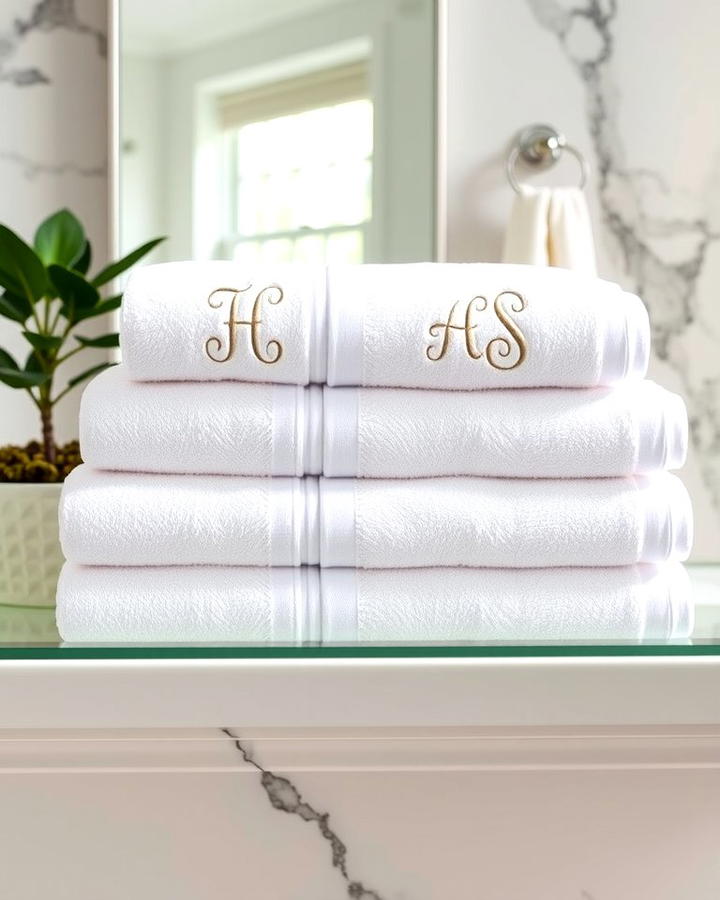 Monogrammed Towels - 30 Last Minute Wedding Gift Ideas