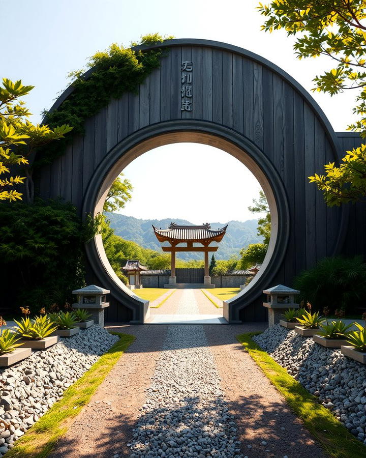 Moon Gates - 30 Asian Landscaping Ideas