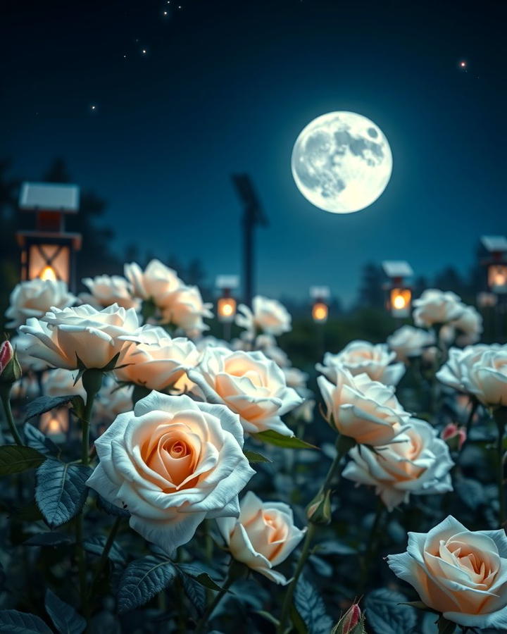 Moonlit Rose Garden - 25 Rose Garden Ideas