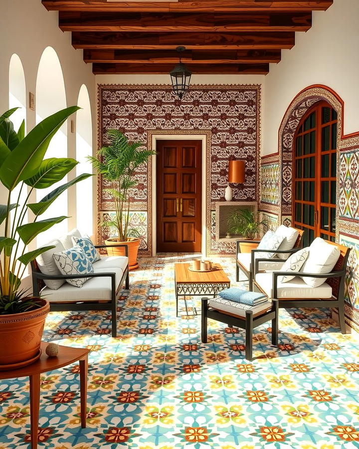 Moroccan Inspired Tile Patterns for a Vibrant Patio - 25 patio tile ideas