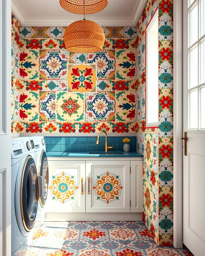 Moroccan Tiles - 30 Laundry Room Tile Ideas