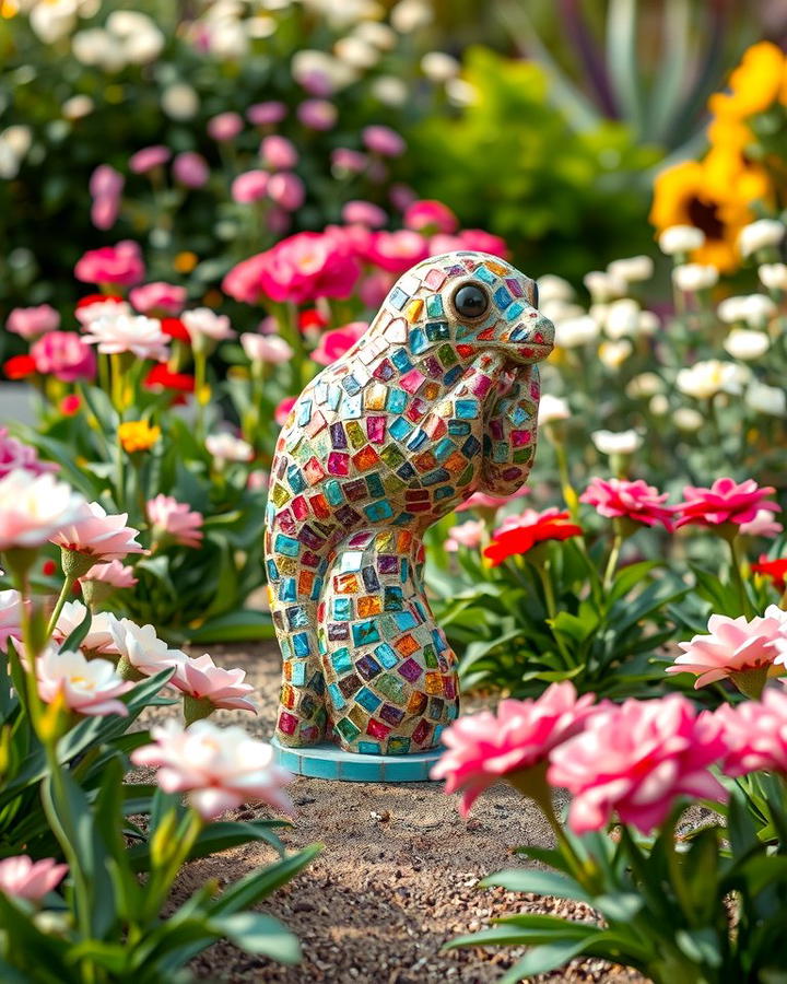 Mosaic Garden Sculptures 2 - 25 Mosaic Garden Ideas