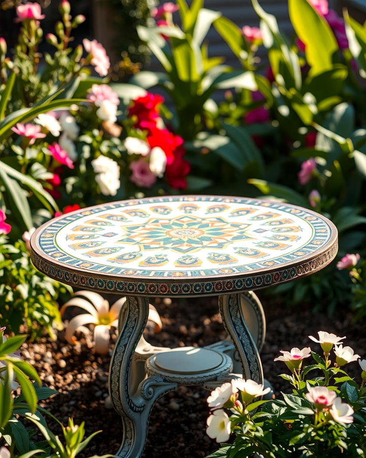 Mosaic Garden Tables - 25 Mosaic Garden Ideas