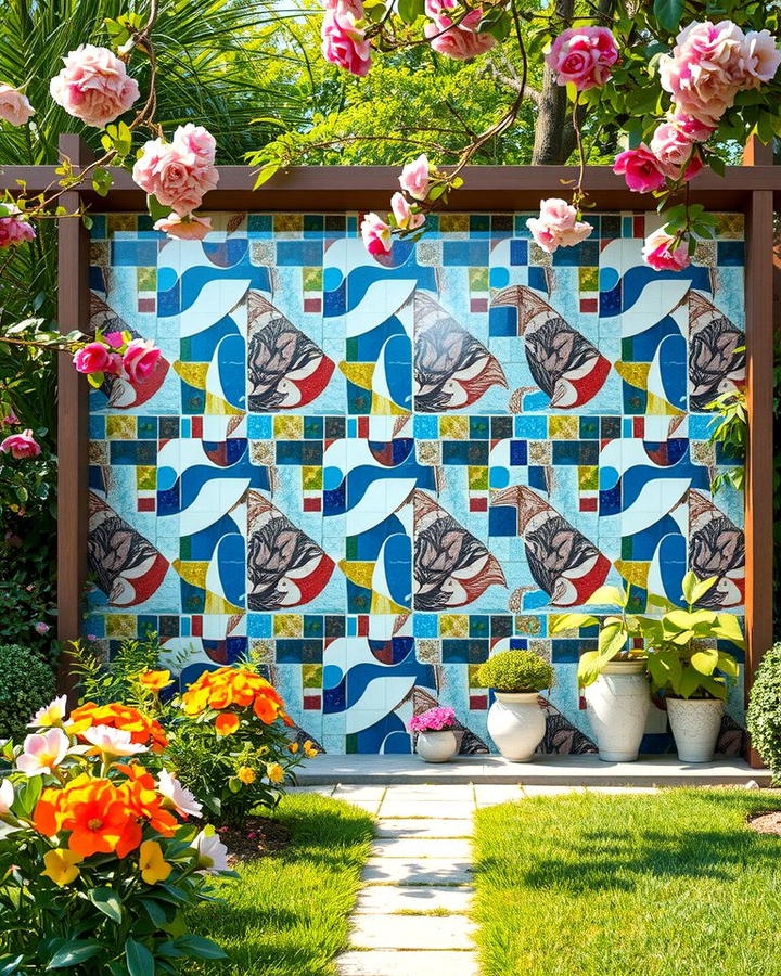 Mosaic Garden Walls - 25 Mosaic Garden Ideas