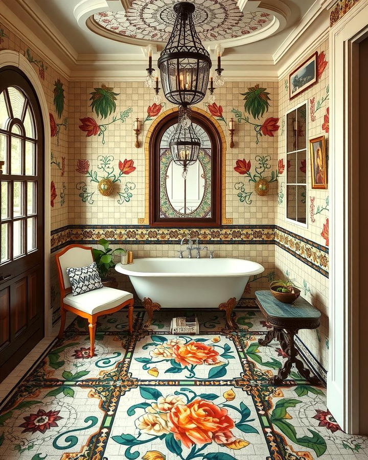 Mosaic Tile Floors - 30 Art Nouveau Interior Design Ideas