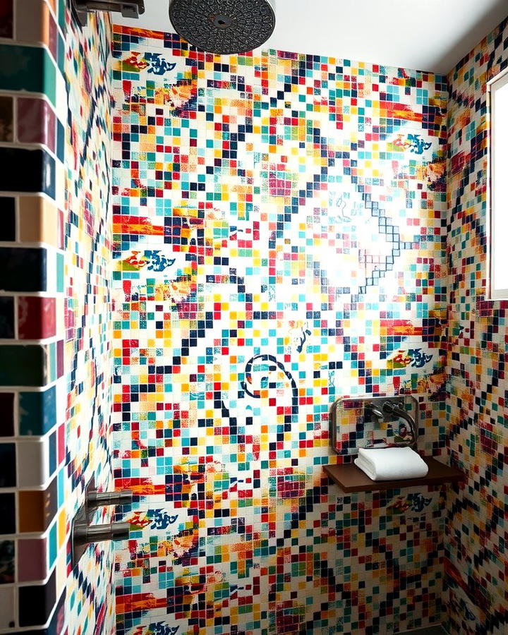 Mosaic Tile Shower Walls 2 - 25 Shower Wall Ideas