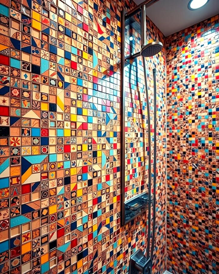 Mosaic Tile Shower Walls - 25 Shower Wall Ideas