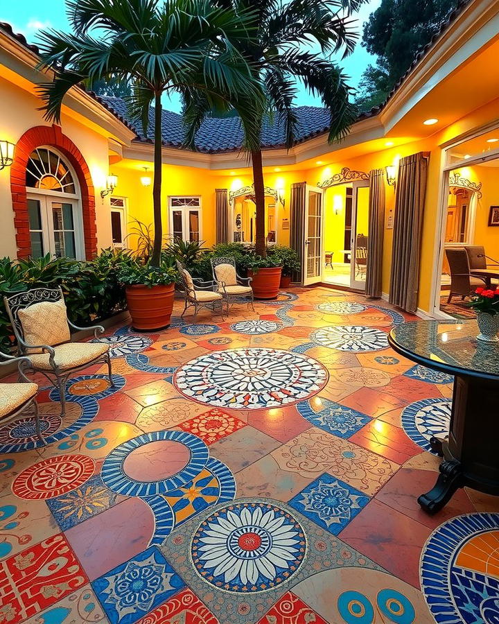 Mosaic Tiles for Creative Expression - 25 Patio Flooring Ideas