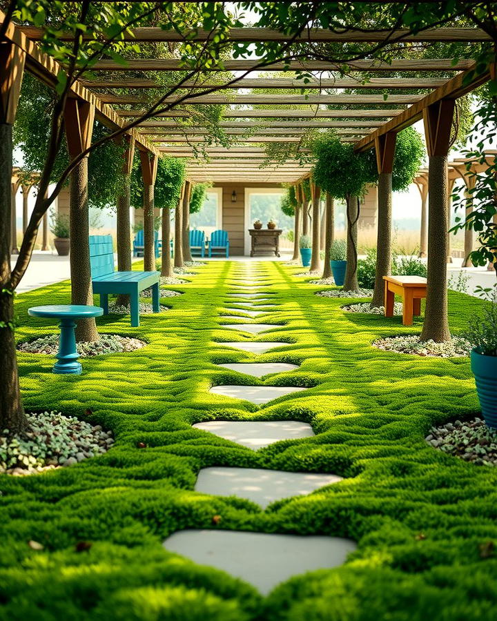 Moss Carpet Pathway - 25 Shady Garden Ideas