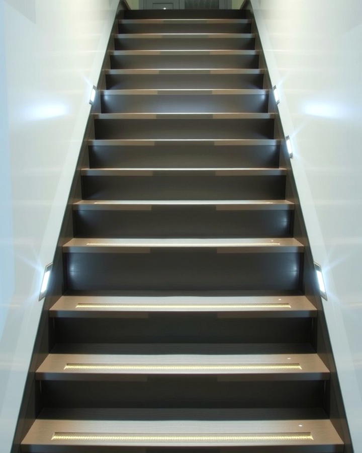 Motion Activated Lighting for Convenience - 25 Staircase Lighting Ideas