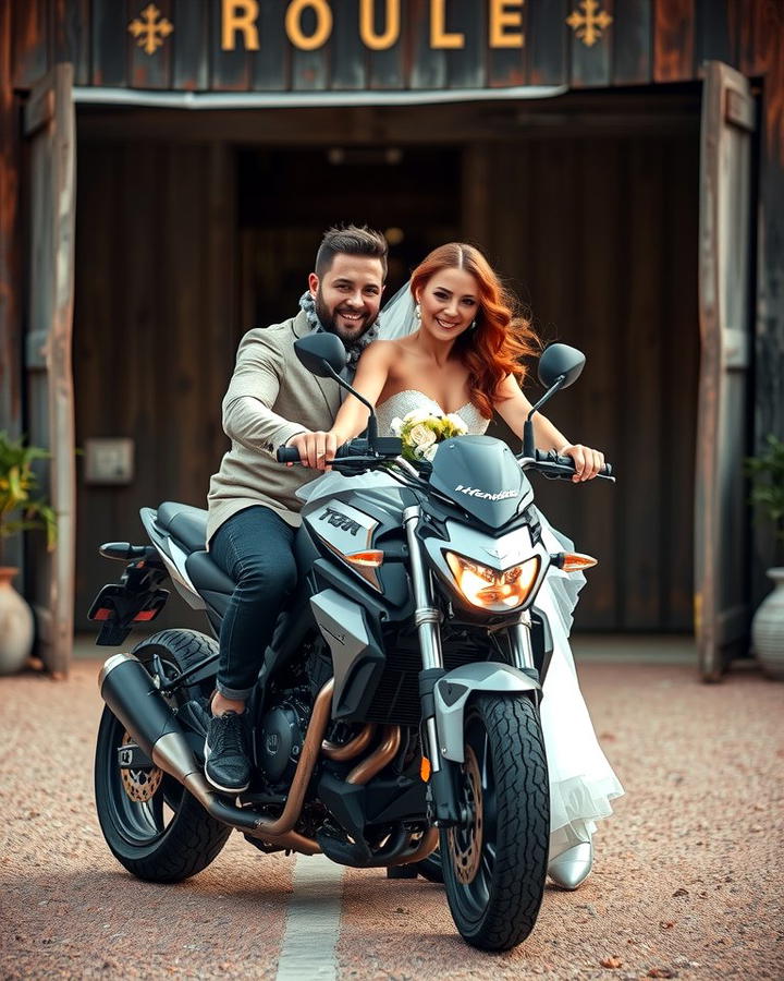 Motorcycle Entrance - 25 Wedding Entrance Ideas